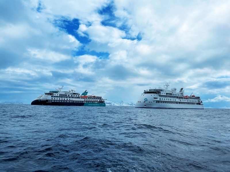 Aurora Expeditions Greg Mortimer at South Georgia
